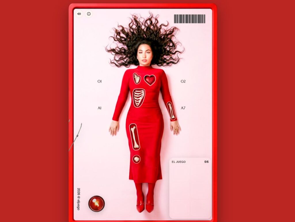Pieza visual del juego de María José Llergo