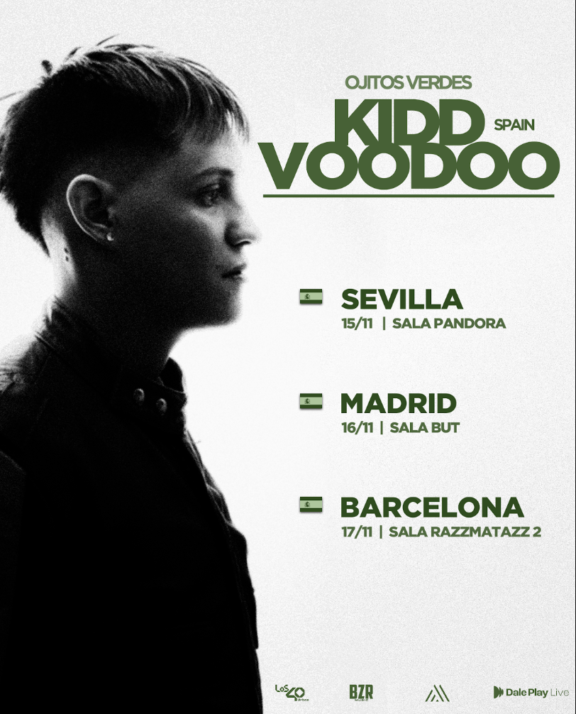 Kidd Voodoo anuncia tres conciertos en España con su gira Ojitos Verdes.